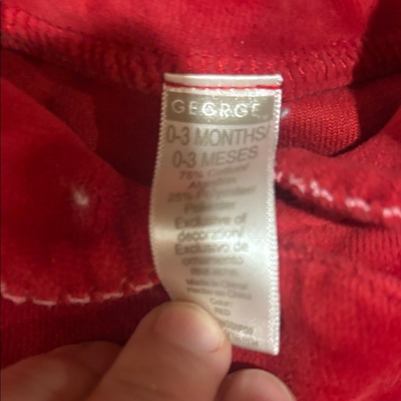 George Red Baby's 1st Christmas Footie - Picture 2 of 2